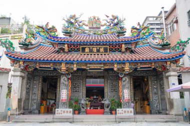 Taichung, Tayvan - Tayvan 'daki Chenghuang Tapınağı. Tapınak ilk olarak 1889 'da inşa edildi..