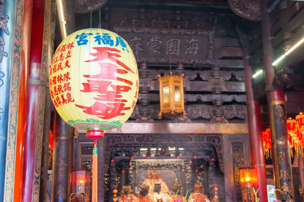 Yunlin Taiwán Linterna Xiluo Guangfu Temple Xiluo Yunlin Taiwán Templo — Foto de Stock