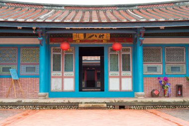 Taichung, Tayvan - Taichung, Tayvan 'daki Wufeng Lin Aile Konağı ve Bahçesi. Konut ilk olarak 1864 yılında inşa edildi ve Ulusal Tarih Bölgesi.