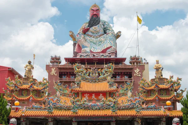 Taichung Taiwán Estatua Guanyu Templo Nantian Taichung Taiwán Templo Fue — Foto de Stock