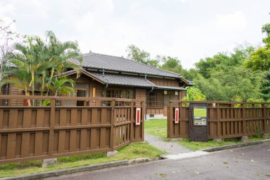 Tainan, Tayvan - Hatta Yoichi Anıt Parkı Guantian Bölgesi, Tainan, Tayvan 'daki Wusanto Reservoir manzaralı alanı. Yoichi Hatta (1886-1942) Japon mühendis, Wusanto Barajı 'nı tasarladı..