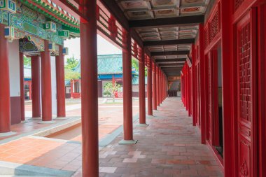 Tainan, Tayvan - Tainan, Tayvan 'daki Koxinga Tapınağı. Koxinga (1624-1662) 1662 yılında öldü, ölümünden sonra, Tayvanlılar Qing yönetiminin erken dönemlerinde 