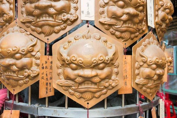 Tainan Taiwan Leeuwentablet Bij Anping Kaitai Matsu Tempel Tainan Taiwan — Stockfoto