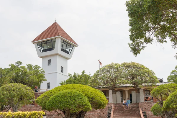 Tainan, Tayvan - Tayvan 'daki Anping Eski Kalesi (Zeelandia Kalesi). Hollanda Doğu Hindistan Şirketi (VOC) tarafından 1624-1634 yılları arasında inşa edilmiş bir kaledir.).