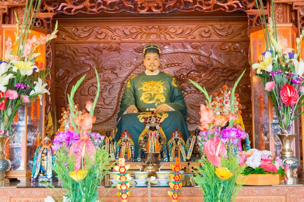 台南科辛加神龛的台政正宫塑像 郑承工 1624 1662 是一位反抗清朝征服中国的明朝忠臣 — 图库照片