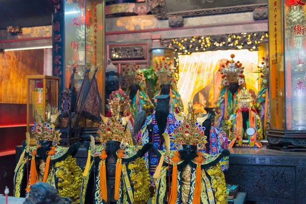 Tainan, Tayvan - Yanshuei Bölgesi, Tainan, Tayvan 'daki Wu Tapınağı. Tapınak aslında 1668 'de inşa edilmiş..