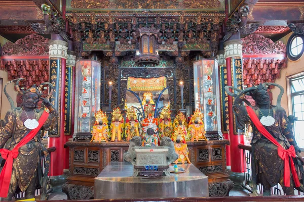 Tainan, Tayvan - Yanshuei Bölgesi 'ndeki Hubi Tapınağı (Yanshui Matsu Tapınağı). Tapınak aslında 1623 'te inşa edilmiş..