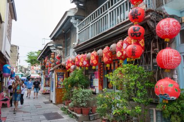 Tainan, Tayvan - Tainan, Tayvan 'da Shennong Caddesi. Qing Hanedanlığından kalma tarihi bir cadde..