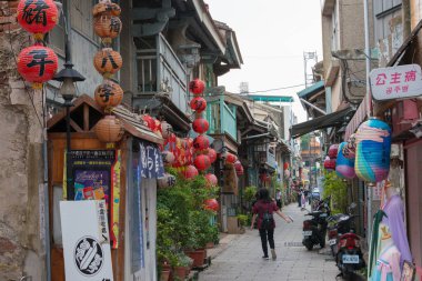 Tainan, Tayvan - Tainan, Tayvan 'da Shennong Caddesi. Qing Hanedanlığından kalma tarihi bir cadde..