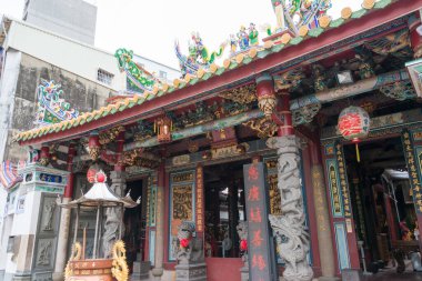 Tainan, Tayvan - Tayvan 'daki Tayvan Fu Şehri Tanrı Tapınağı. Tapınak 1669 yılında Ming Hanedanlığı 'nın Zheng döneminde inşa edildi..