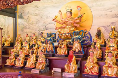 Tainan, Tayvan - Tainan, Tayvan 'da Ji Dian Wu Miao. Tapınak 17. yüzyılda Ming Hanedanlığı 'nın Zheng döneminde inşa edildi..