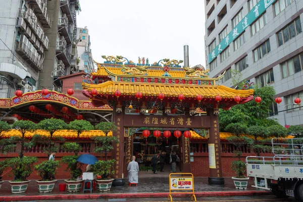 Taipei Taiwan Taiwan Provincial City God Temple Taipei Taiwan Temple — Stock Photo, Image