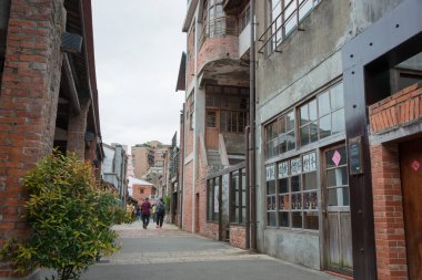Taipei, Tayvan - Tayvan 'daki Bopiliao Tarihi Bloğu. Bopiliao halkı ilk olarak Qing Hanedanlığı 'nın başlarında kuruldu..