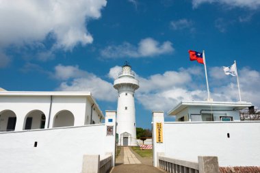 Pingtung İlçesi, Tayvan - Eluanbi Deniz Feneri Hengchun Kasabası, Pingtung İlçesi, Tayvan 'da. Aslen 1883 'te inşa edilmiş..