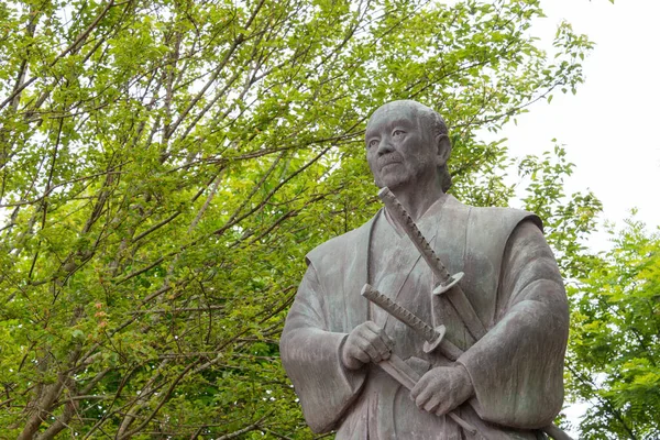 Kashima Giappone Statua Tsukahara Bokuden Kashima Prefettura Ibaraki Giappone Tsukahara — Foto Stock