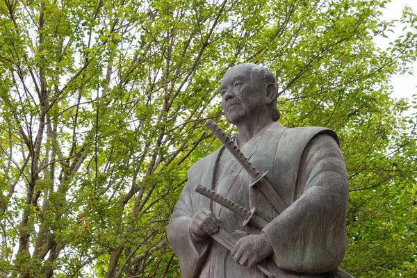 Kashima Japão Estátua Tsukahara Bokuden Kashima Prefeitura Ibaraki Japão Tsukahara — Fotografia de Stock