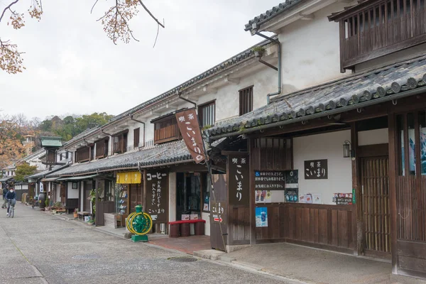 Okayama Japonia Dzielnica Historyczna Kurashiki Bikan Słynna Miejscowość Turystyczna Kurashiki — Zdjęcie stockowe