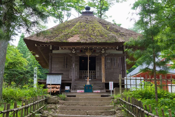 Iwate Japonia Himemachi Fudo Hall Takkoku Iwaya Bisyamondo Hall Hiraizumi — Zdjęcie stockowe