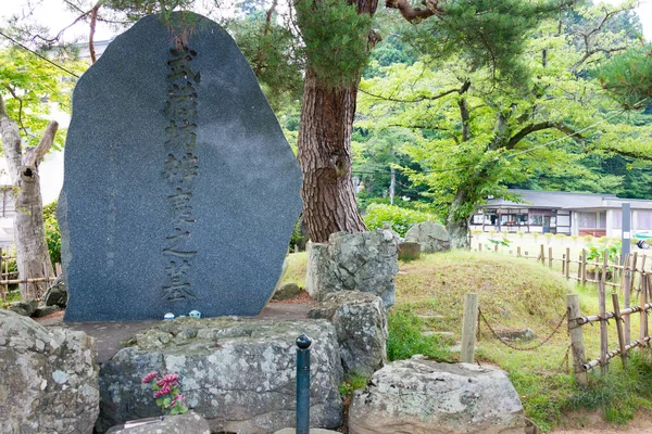 Иватэ Япония Гробница Бенедикта Xvi Чусондзи Хираидзуми Иватэ Япония Обозначен — стоковое фото