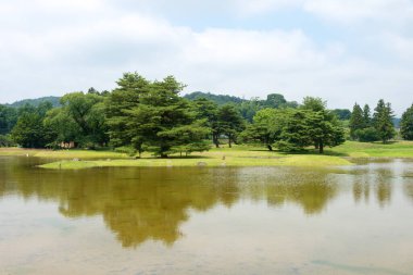Iwate, Japonya - Japonya Hiraizumi, Iwate 'deki Muryoko-in harabeleri. UNESCO Dünya Mirası Bölgesi - Hiraizumi Tarihi Eserleri ve Siteleri.