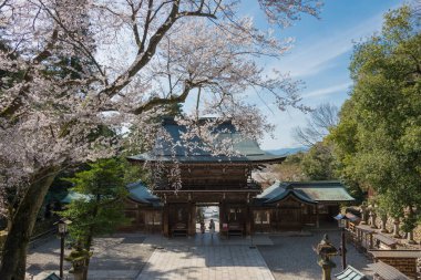 Gifu, Japonya - Gifu 'daki Inaba Tapınağı, Gifu Bölgesi, Japonya. Tapınağın 1900 yıllık bir tarihi var..