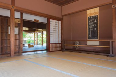 Gifu, Japonya - Takayama Jinya Hida Eyaleti 'nin eski hükümet merkezi. Takayama, Gifu, Japonya 'da ünlü bir tarihi mekan..