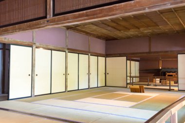 Gifu, Japonya - Takayama Jinya Hida Eyaleti 'nin eski hükümet merkezi. Takayama, Gifu, Japonya 'da ünlü bir tarihi mekan..