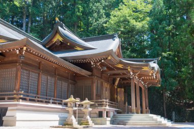 Gifu, Japonya - Sakurayama Hachimangu türbesi. Takayama, Gifu, Japonya 'da ünlü bir tarihi mekan..