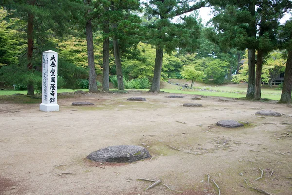 Iwate Japan Motsujitemplet Hiraizumi Iwate Japan Det Del Unescos Världsarvslista — Stockfoto