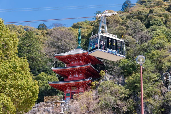 Gifu Ιαπωνία Mount Kinka Ropeway Στο Gifu Ιαπωνία Γραμμή Που — Φωτογραφία Αρχείου