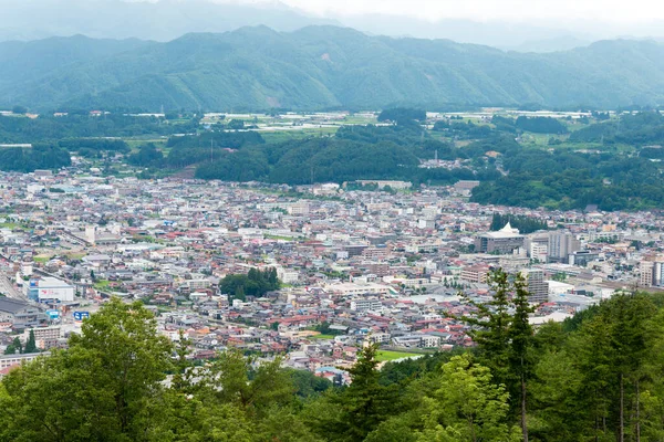 Gifu Japan Blick Auf Die Stadt Takayama Von Den Ruinen — Stockfoto