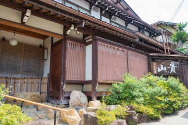 Gifu, Japonya - Takayama 'daki Takayama Eski Kasabası, Gifu, Japonya. Ünlü tarihi bir yer..