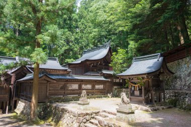 Gifu, Japonya - Hie Shrine. Takayama, Gifu, Japonya 'da ünlü bir tarihi mekan..