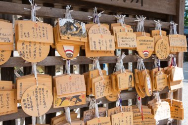 Gifu, Japonya - 3 Ağustos 2017 - Hida Ichinomiya Minashi Tapınağı. Takayama, Gifu, Japonya 'da ünlü bir tarihi mekan..