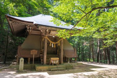 Gifu, Japonya Hida Tosho-gu Tapınağı. Takayama, Gifu, Japonya 'da ünlü bir tarihi mekan..