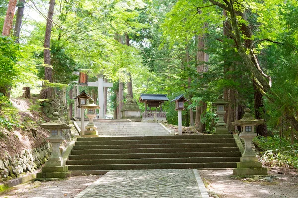 Gifu Ιαπωνία Προσέγγιση Στο Ιερό Hie Ένα Διάσημο Ιστορικό Μέρος — Φωτογραφία Αρχείου