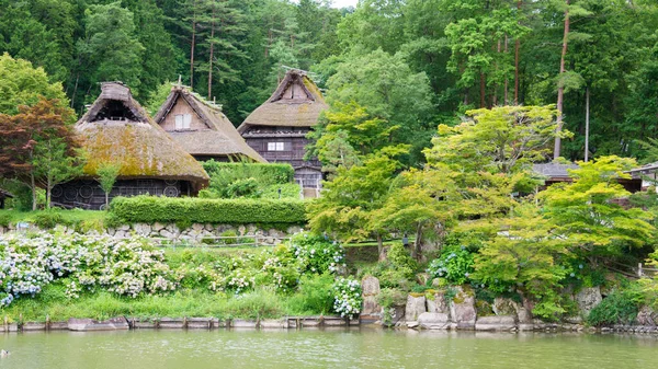 Gifu Japan Hida Folk Village Ein Berühmtes Freilichtmuseum Und Historische — Stockfoto