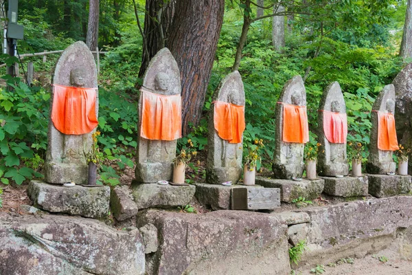 Gifu Japonya Hida Halk Köyü Nde Jizo Heykelleri Takayama Gifu — Stok fotoğraf