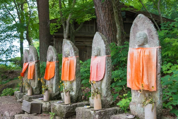 Gifu Japonsko Jizo Sochy Hida Folk Village Slavné Open Air — Stock fotografie