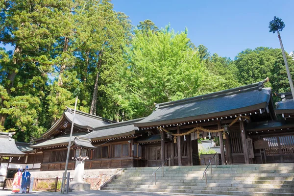 Gifu Japón Hida Ichinomiya Minashi Shrine Sitio Histórico Famoso Takayama — Foto de Stock