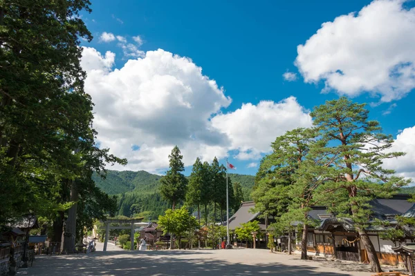 Gifu Japan Hida Ichinomiya Minashi Helgedomen Känd Historisk Plats Takayama — Stockfoto