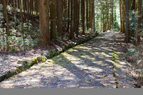 Gifu, Japan - Beautiful scenic view from Between Magome-juku and Ochiai-juku on Nakasendo in Nakatsugawa, Gifu, Japan. Nakasendo is famous ancient road.