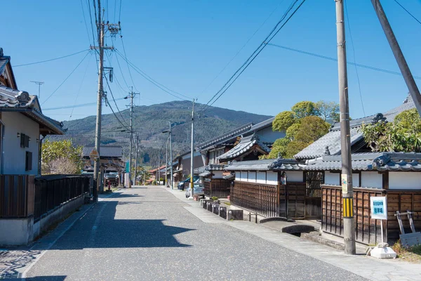 岐阜県 岐阜県中津川市中山道の落合宿からの美しい景色 中山道は古代の道として有名です ロイヤリティフリーのストック画像