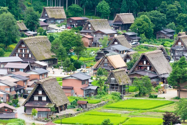 Gifu Ιαπωνία Gassho Zukuri Σπίτια Στο Χωριό Ogimachi Στο Shirakawago — Φωτογραφία Αρχείου