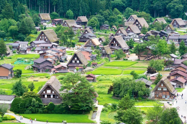 Gifu Ιαπωνία Gassho Zukuri Σπίτια Στο Χωριό Ogimachi Στο Shirakawago — Φωτογραφία Αρχείου