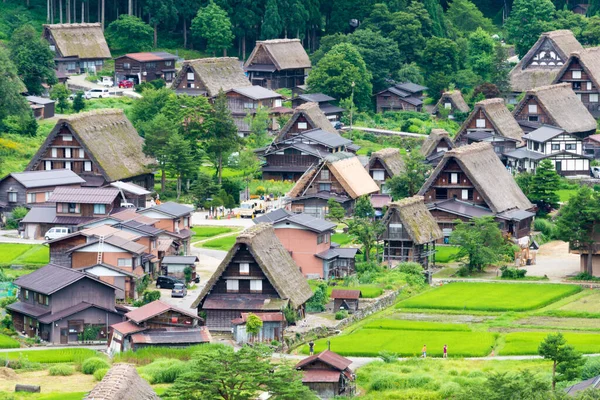 Gifu Ιαπωνία Gassho Zukuri Σπίτια Στο Χωριό Ogimachi Στο Shirakawago — Φωτογραφία Αρχείου