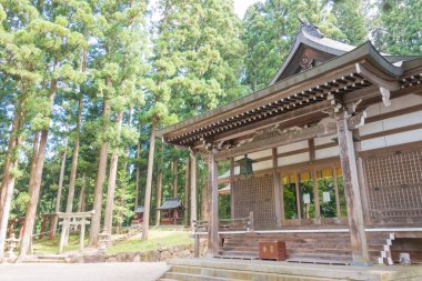 Gifu, Japonya - Keta Wakamiya Tapınağı. Japonya, Gifu, Hida 'da ünlü bir tarihi mekan..