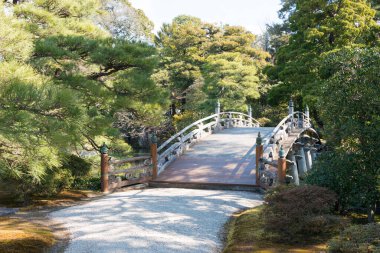 Kyoto, Japonya - Japonya 'daki Kyoto İmparatorluk Sarayı (Kyoto Gosho). Japon İmparatoru 'nun eski bir sarayı..