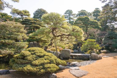 Kyoto, Japonya - Japonya 'daki Kyoto İmparatorluk Sarayı (Kyoto Gosho). Japon İmparatoru 'nun eski bir sarayı..