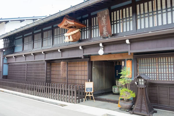 Gifu Japan Sake Brewery Hida Furukawa Old Town Відоме Історичне — стокове фото